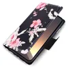 A floral patterned flip case for a smartphone, shown open. Produktbild-Vorschau