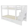 Etagenbett 90x200cm mit Ausziehbett 90/180x190cm, Holzbett Produktbild-Vorschau 12