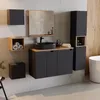 Waschtischunterschrank 60cm Riva, Schwarz Produktbild-Vorschau 4