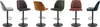Barhocker OTTAWA BAR Barstuhl Velour Optik olive Produktbild-Vorschau 2