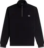 Fred Perry Mikina na půl zipu Černý Náhled obrázku produktu 4