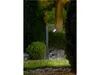A dark gray outdoor path light illuminates a garden at dusk. Anteprima dell’immagine prodotto