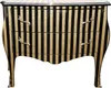 Casa Padrino Commode baroque à rayures placage bois / noir Voir les images du produit 2