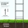 Schwarzer Metall-Rosenbogen 140x40x240 cm, Gartenbogen Produktbild-Vorschau 5