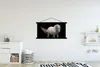 MuchoWow® Textilposter Pferde - Nutztiere - Schwarz 150x75 Produktbild-Vorschau 2