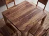 FineBuy Esstisch Massivholz Sheesham 80x80 cm Dunkelbraun Produktbild-Vorschau 5