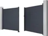 Drehtor NAZARIO, Aluminium massiv, anthrazitfarbig - 392 × Produktbild-Vorschau 3