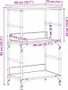 Regał na książki vidaXL, czarny, imitacja dębu, 50 x 33 x Podgląd zdjęcia produktu 8