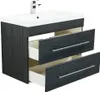 Badmöbel Infinity 850 SoftClose anthrazit gemasert : Produktbild-Vorschau 5