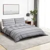 vidaXL Bettwäsche-Set Grau 200x220 cm Baumwolle Produktbild-Vorschau 2
