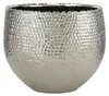 Übertopf Lajos Steingut H.10/14/19 Ø.13/17/24 cm silber 3er Produktbild-Vorschau 2