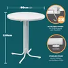Klappbarer runder Stehtisch Ø 70/80 cm, Höhe 110 cm für Produktbild-Vorschau 10