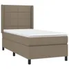 Design Möbel Boxspringbett mit Matratze & LED Taupe 90x190 Produktbild-Vorschau 4