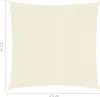 vidaXL Store 160 g/m² Crème 2,5x2,5 m HDPE Voir les images du produit 14