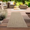In- und Outdoorteppich im modernen Jute-Look beige/braun Produktbild-Vorschau 4