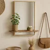 Home & Styling Spiegel mit Ablage - rechteckig - MDF - Produktbild-Vorschau 1