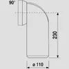 SANIT Universal WC-Anschlussbogen 90° DN100 Kunststoff mit Produktbild-Vorschau 5
