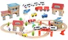 Holzeisenbahn Eisenbahn Kinder Zug Spielzeug 89 Teile mit Produktbild-Vorschau 1