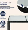 CASARIA Gartenmöbel Set 6-Sitzer, Polyrattan Schwarz-Creme, Produktbild-Vorschau 7