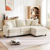 Merax Ecksofa, mit Schlaffunktion, L-Form 3-Sitzer-Sofa mit Produktbild-Vorschau 1