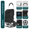 VOUNOT® 2 Räder Einkaufstrolley Klappbar mit 58L Produktbild-Vorschau 5