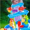 Wassertisch Sandkasten Wassereimer Kinder Garten + Stuhl Produktbild-Vorschau 3