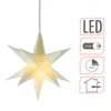 3D Weihnachtsstern 12 cm mit Timer - weiß - Deko Produktbild-Vorschau 3