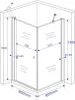 Duschkabine DETO-FIX 90 x 90 x 190 cm ohne Duschtasse Produktbild-Vorschau 4