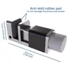A close-up view of a metal clamp with rubber pads, showing its dimensions. Produktbild-Vorschau