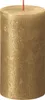 Bolsius Stumpenkerze Rustik Shimmer Gold 13 cm Produktbild-Vorschau 1