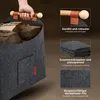 Holzkorb für Kaminholz aus Filz 45x32x40cm faltbar mit Produktbild-Vorschau 3