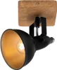 Wandspot retro vintage dreh- &schwenkbar 1xE14 Schwarz-Gold Produktbild-Vorschau 1