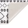 The Living Store Teppich Waschbar Schwarz und Weiß 120x180 Produktbild-Vorschau 4