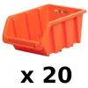 20 x Stapelboxen Werkstatt Garage Sichtlagerboxen botle Produktbild-Vorschau 2