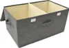 vidaXL Úložné boxy 2 ks látka 50x30x25 cm antracit Náhľad obrázku produktu 5