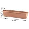 Blumenkasten Balkonkasten 600 mm aus Kunststoff – Farbe Produktbild-Vorschau 2