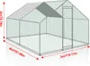 Pollaio 3x4x2m recinto per polli ruspanti XL con serratura Anteprima dell’immagine prodotto 2