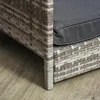 PawHut Rattan Hundehaus Hundebett mit Kissen Hausform Produktbild-Vorschau 9