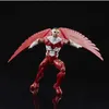 A Hasbro Marvel Legends Retro Falcon action figure with red and white costume and large red wings, posed against a black background. Produktbild-Vorschau