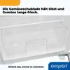 Interior view of a refrigerator's vegetable drawer. Produktbild-Vorschau