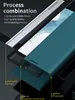 A close-up, angled view of a phone case, highlighting its materials and construction. Produktbild-Vorschau