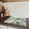 KitchenYeah© Herdabdeckplatte Gold - Marmor - Grün - Luxus Produktbild-Vorschau 5