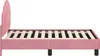 vidaXL Detský rám postele s čelom ružový 70 x 140 cm zamat Náhľad obrázku produktu 6