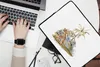 MuchoWow® Laptop Hülle 14 ZollTiger - Baum - Weiß Produktbild-Vorschau 2