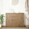 vidaXL Sideboard mit Schubladen Artisan-Eiche 100,5x35x76 Produktbild-Vorschau 3