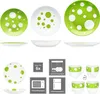 Pula vert 30pcs service combiné vaisselle à pois points Voir les images du produit 3