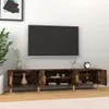 A TV stand with its doors open, displaying items inside, in a room setting. Produktbild-Vorschau