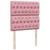 Boxspringbett mit Matratze Rosa 90x200 cm Samt Produktbild-Vorschau 7