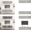 vidaXL TV Schränke 4 Stk. Betongrau 80x30x30 cm Produktbild-Vorschau 1