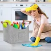 Bettizia Filzkorb mit Holzgriffen, Holzkorb für Kaminholz, Produktbild-Vorschau 5